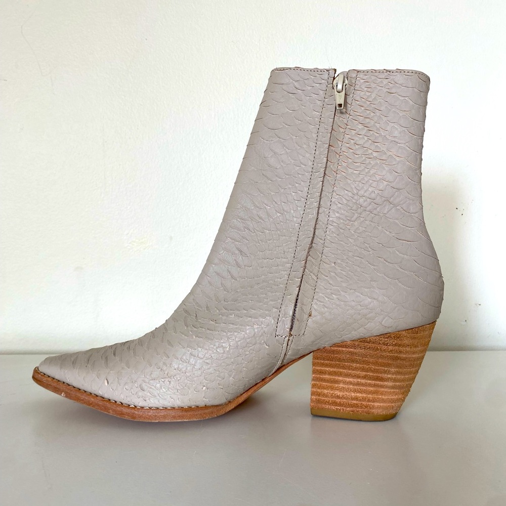 Matisse Snake Skin Booties